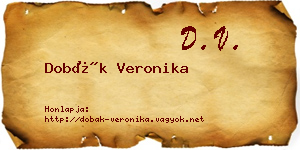 Dobák Veronika névjegykártya